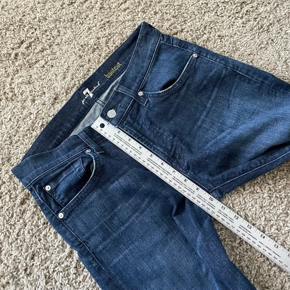 7 for all Mankind Bootcut Dark Wash jeans size 31 y2k midrise